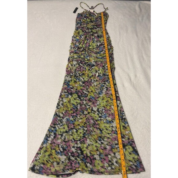 Anthropologie AFRM Azula Ruched Sexy Mesh Dress Sz S Green NWT - Picture 6 of 8